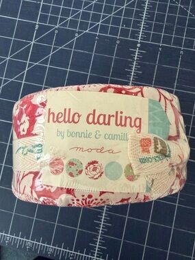 Moda Hello Darling Fabric Roll - Red & Aqua Accents
